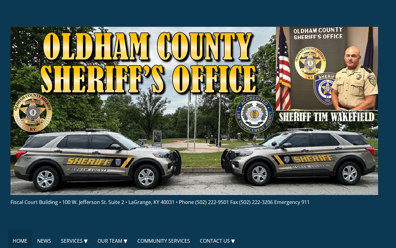 Oldham County criminal records and sheriff office homepage